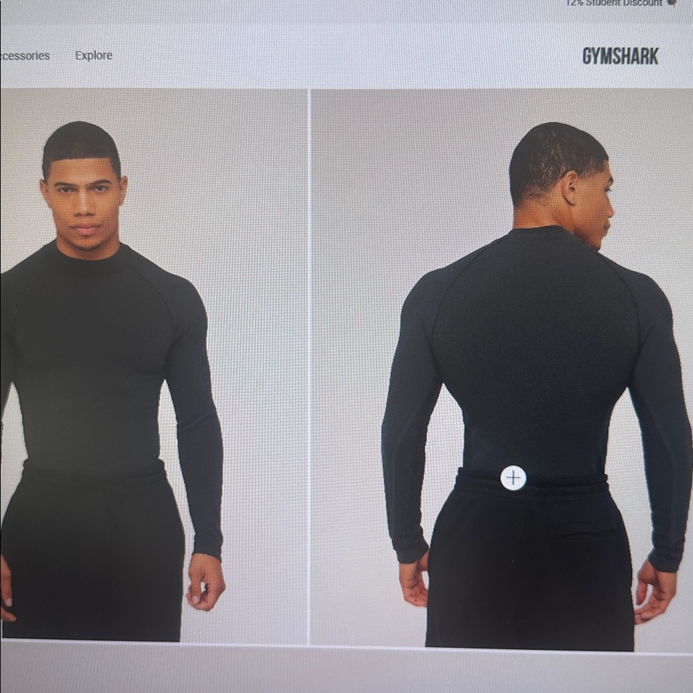 Gymshark physique Gray Long Sleeve Tshirt